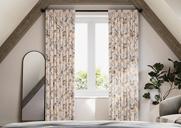 Bouquet Velvet, Soft Apricot - Made to Measure Curtain - Image 3